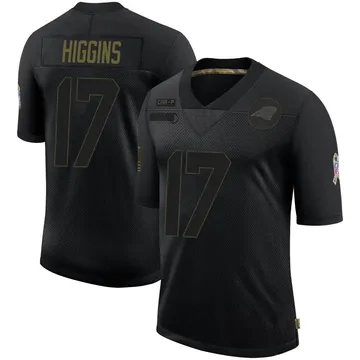 Youth Nike Carolina Panthers Rashard Higgins Black 2020 Salute To Service Jersey - Limited