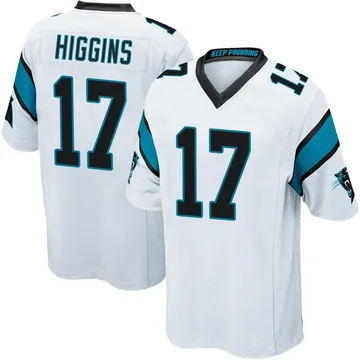 Youth Nike Carolina Panthers Rashard Higgins White Jersey - Game