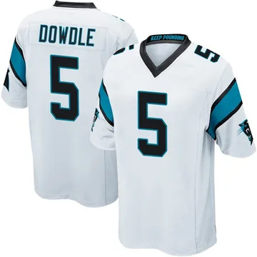 Youth Nike Carolina Panthers Rico Dowdle White Jersey - Game