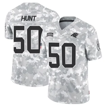 Youth Nike Carolina Panthers Robert Hunt Arctic Camo 2024 Salute to Service Jersey - Limited