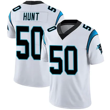 Youth Nike Carolina Panthers Robert Hunt White Vapor Untouchable Jersey - Limited