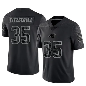 Youth Nike Carolina Panthers Ryan Fitzgerald Black Reflective Jersey - Limited