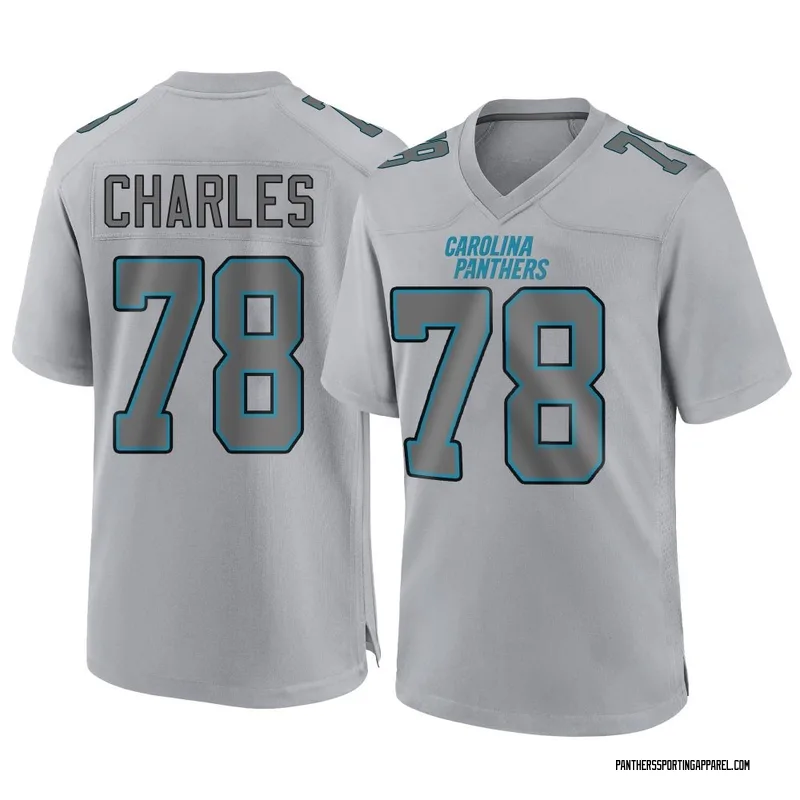 Youth Nike Carolina Panthers Saahdiq Charles Gray Atmosphere Fashion Jersey - Game