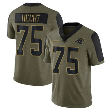Youth Nike Carolina Panthers Sam Hecht Olive 2021 Salute To Service Jersey - Limited