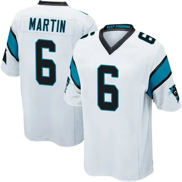 Youth Nike Carolina Panthers Sam Martin White Jersey - Game