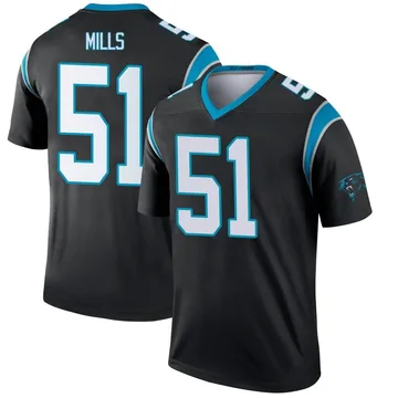Youth Nike Carolina Panthers Sam Mills Black Jersey - Legend