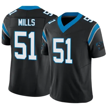 Youth Nike Carolina Panthers Sam Mills Black Vapor F.U.S.E. Jersey - Limited