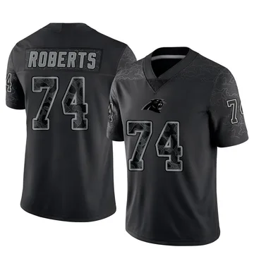 Youth Nike Carolina Panthers Sam Roberts Black Reflective Jersey - Limited