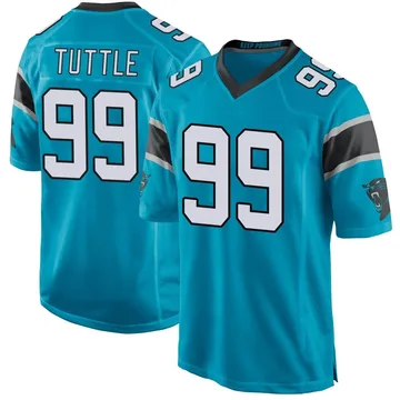 Youth Nike Carolina Panthers Shy Tuttle Blue Alternate Jersey - Game