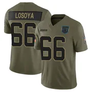 Youth Nike Carolina Panthers Steven Losoya Olive 2025 Salute to Service Jersey - Limited
