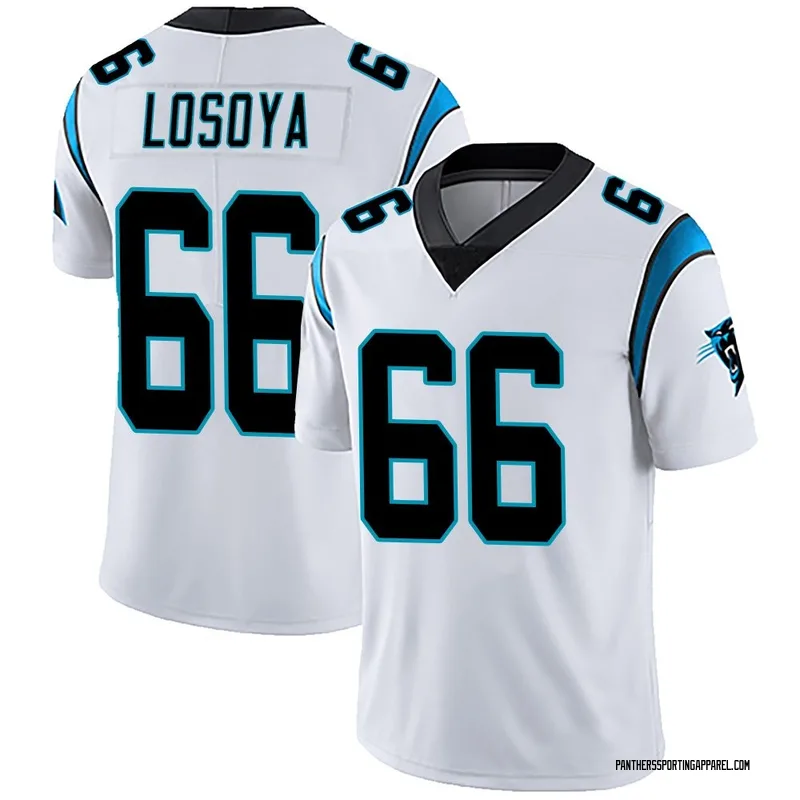 Youth Nike Carolina Panthers Steven Losoya White Vapor Untouchable Jersey - Limited