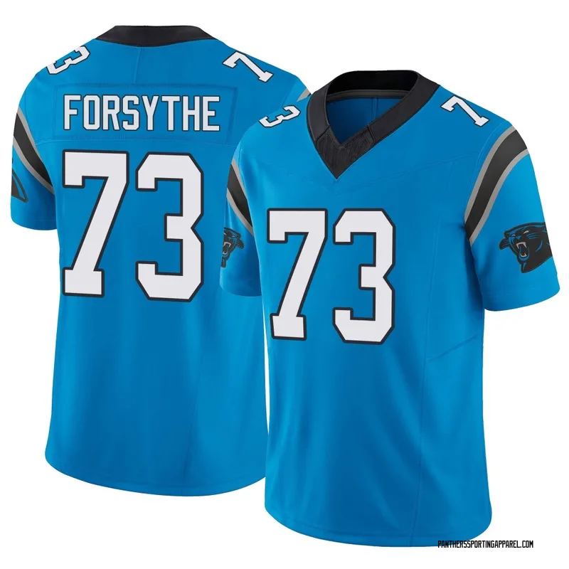 Youth Nike Carolina Panthers Stone Forsythe Blue Vapor F.U.S.E. Jersey - Limited