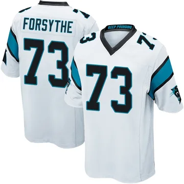 Youth Nike Carolina Panthers Stone Forsythe White Jersey - Game