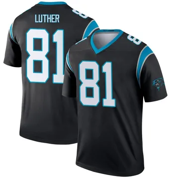 Youth Nike Carolina Panthers T.J. Luther Black Jersey - Legend