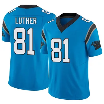 Youth Nike Carolina Panthers T.J. Luther Blue Vapor F.U.S.E. Jersey - Limited