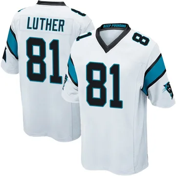 Youth Nike Carolina Panthers T.J. Luther White Jersey - Game