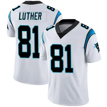 Youth Nike Carolina Panthers T.J. Luther White Vapor Untouchable Jersey - Limited