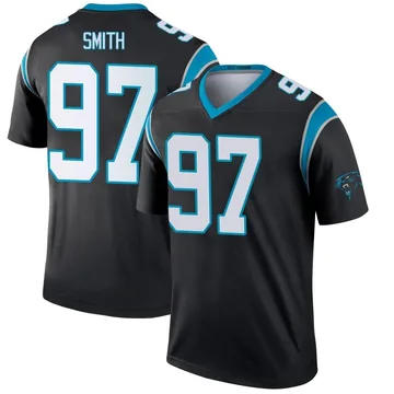Youth Nike Carolina Panthers T.J. Smith Black Jersey - Legend