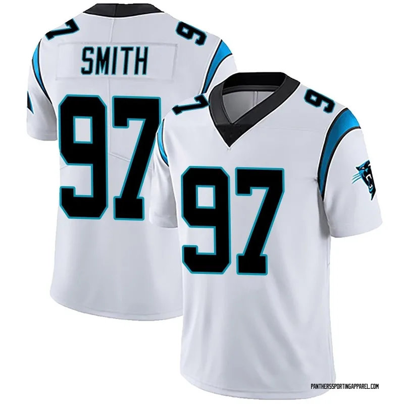 Youth Nike Carolina Panthers T.J. Smith White Vapor Untouchable Jersey - Limited