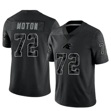 Youth Nike Carolina Panthers Taylor Moton Black Reflective Jersey - Limited