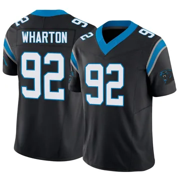 Youth Nike Carolina Panthers Tershawn Wharton Black Vapor F.U.S.E. Jersey - Limited