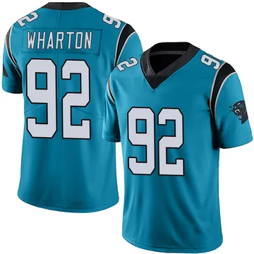 Youth Nike Carolina Panthers Tershawn Wharton Blue Alternate Vapor Untouchable Jersey - Limited