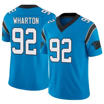 Youth Nike Carolina Panthers Tershawn Wharton Blue Vapor F.U.S.E. Jersey - Limited