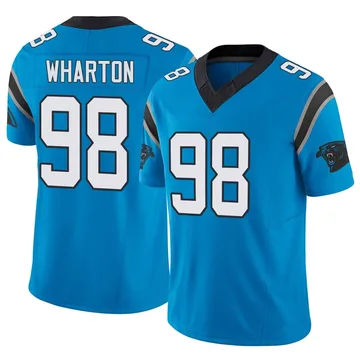 Youth Nike Carolina Panthers Tershawn Wharton Blue Vapor F.U.S.E. Jersey - Limited