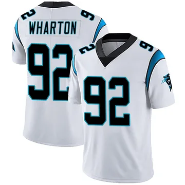Youth Nike Carolina Panthers Tershawn Wharton White Vapor Untouchable Jersey - Limited