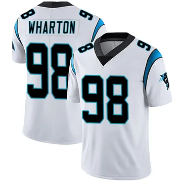 Youth Nike Carolina Panthers Tershawn Wharton White Vapor Untouchable Jersey - Limited