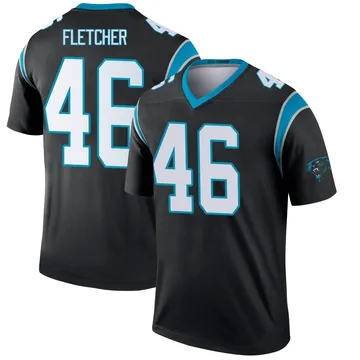 Youth Nike Carolina Panthers Thomas Fletcher Black Jersey - Legend