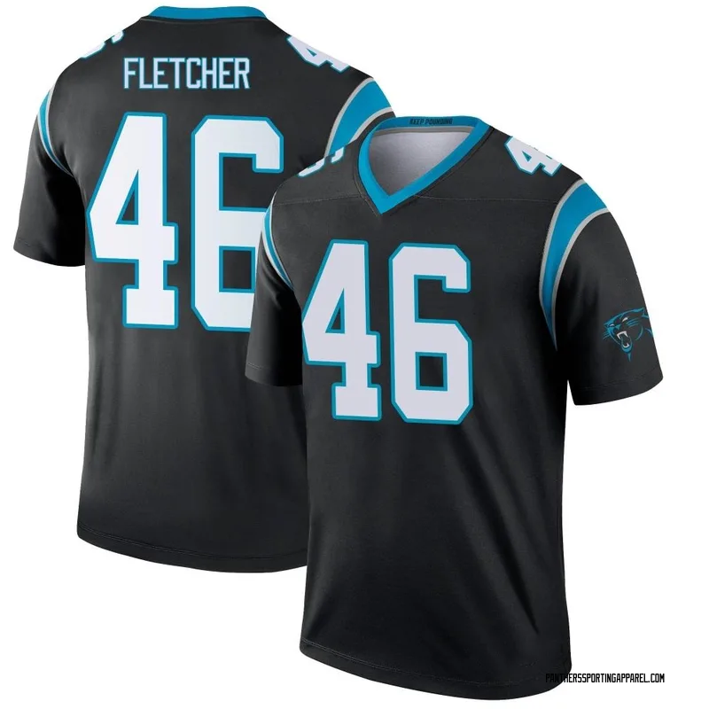 Youth Nike Carolina Panthers Thomas Fletcher Black Jersey - Legend