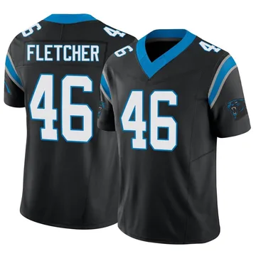 Youth Nike Carolina Panthers Thomas Fletcher Black Vapor F.U.S.E. Jersey - Limited