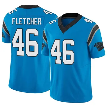 Youth Nike Carolina Panthers Thomas Fletcher Blue Vapor F.U.S.E. Jersey - Limited