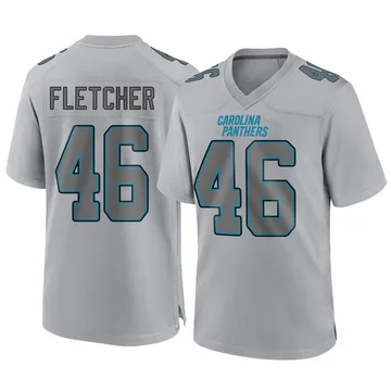 Youth Nike Carolina Panthers Thomas Fletcher Gray Atmosphere Fashion Jersey - Game