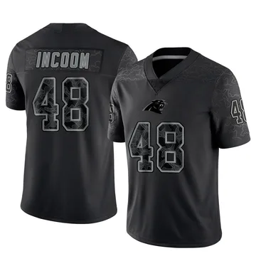 Youth Nike Carolina Panthers Thomas Incoom Black Reflective Jersey - Limited