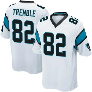 Youth Nike Carolina Panthers Tommy Tremble White Jersey - Game
