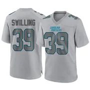 Youth Nike Carolina Panthers Tre Swilling Gray Atmosphere Fashion Jersey - Game