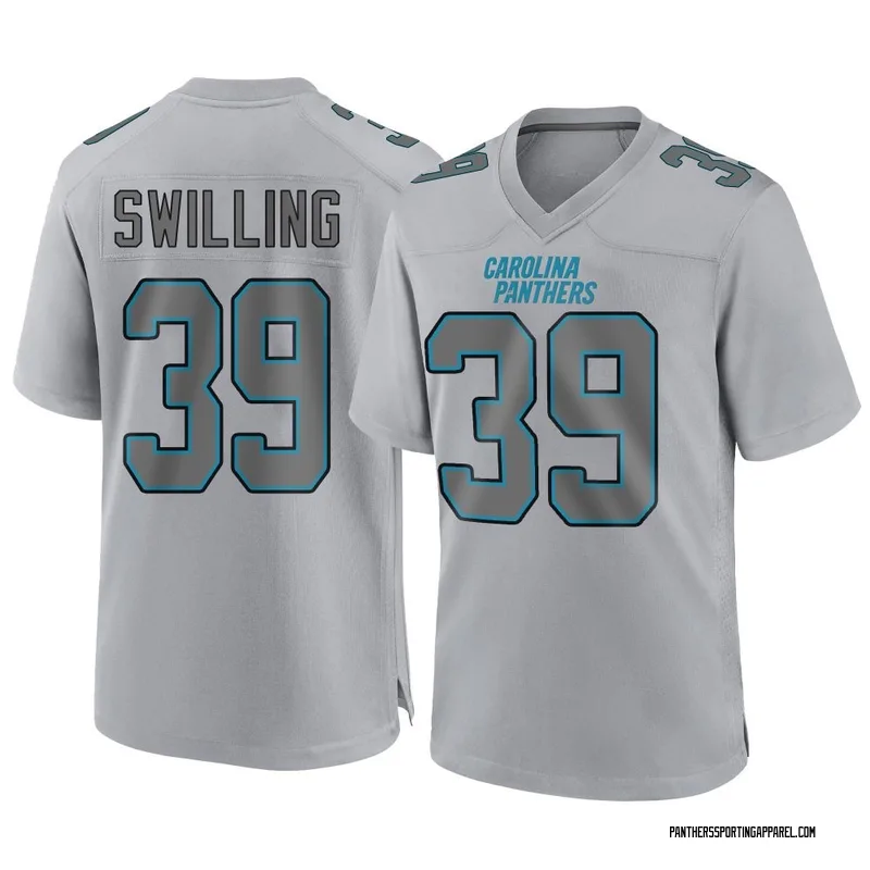 Youth Nike Carolina Panthers Tre Swilling Gray Atmosphere Fashion Jersey - Game