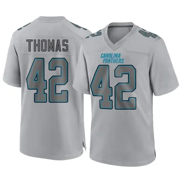 Youth Nike Carolina Panthers Trevian Thomas Gray Atmosphere Fashion Jersey - Game