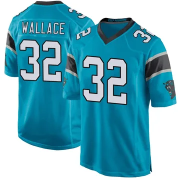 Youth Nike Carolina Panthers Trevin Wallace Blue Alternate Jersey - Game