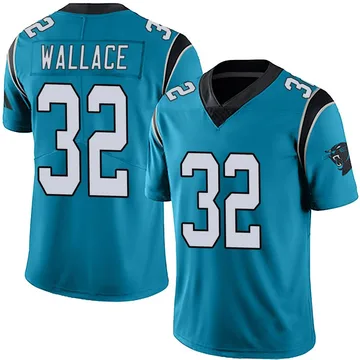 Youth Nike Carolina Panthers Trevin Wallace Blue Alternate Vapor Untouchable Jersey - Limited