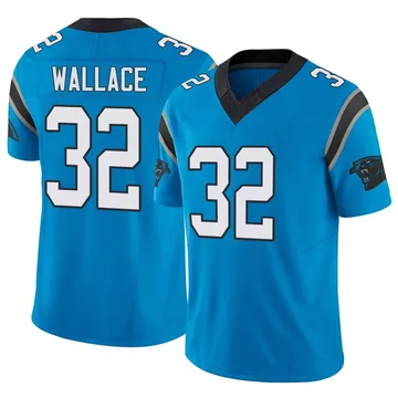 Youth Nike Carolina Panthers Trevin Wallace Blue Vapor F.U.S.E. Jersey - Limited