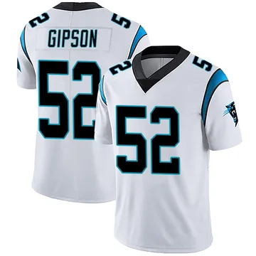 Youth Nike Carolina Panthers Trevis Gipson White Vapor Untouchable Jersey - Limited
