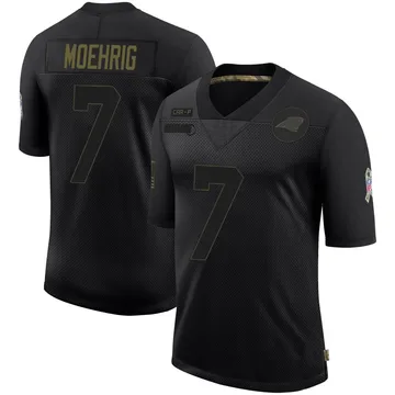 Youth Nike Carolina Panthers Tre'von Moehrig Black 2020 Salute To Service Jersey - Limited