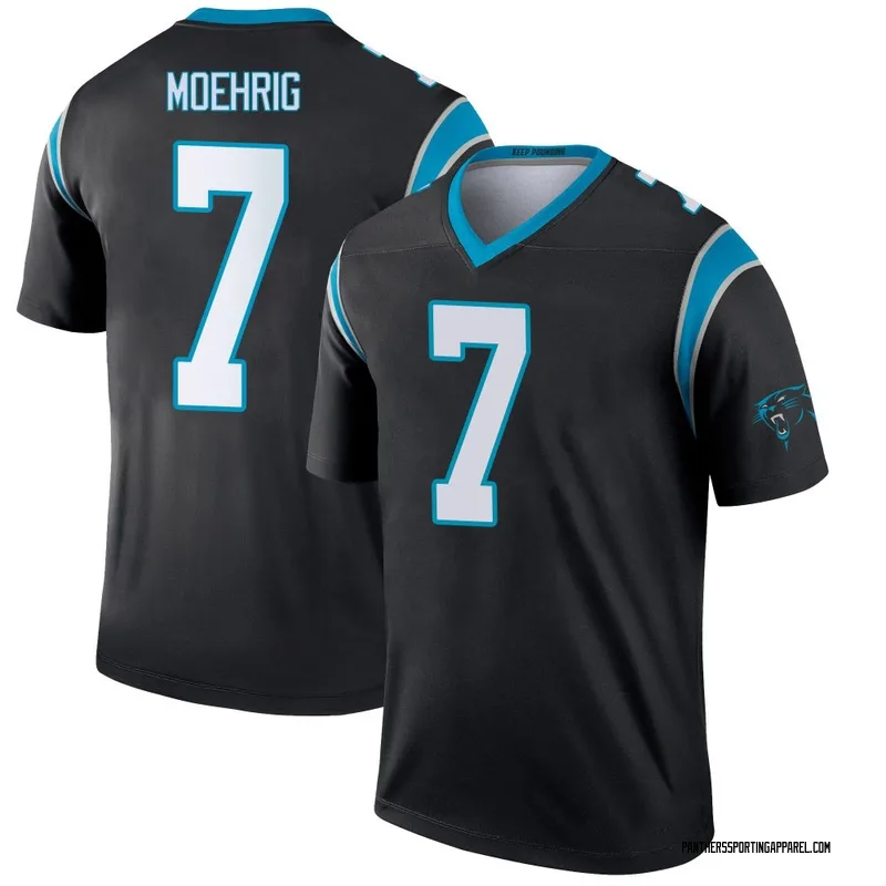 Youth Nike Carolina Panthers Tre'von Moehrig Black Jersey - Legend