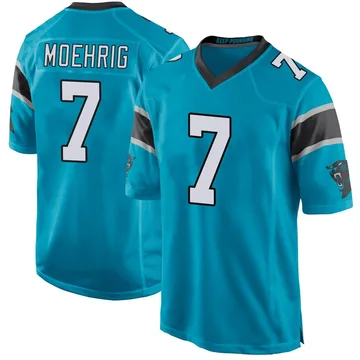 Youth Nike Carolina Panthers Tre'von Moehrig Blue Alternate Jersey - Game