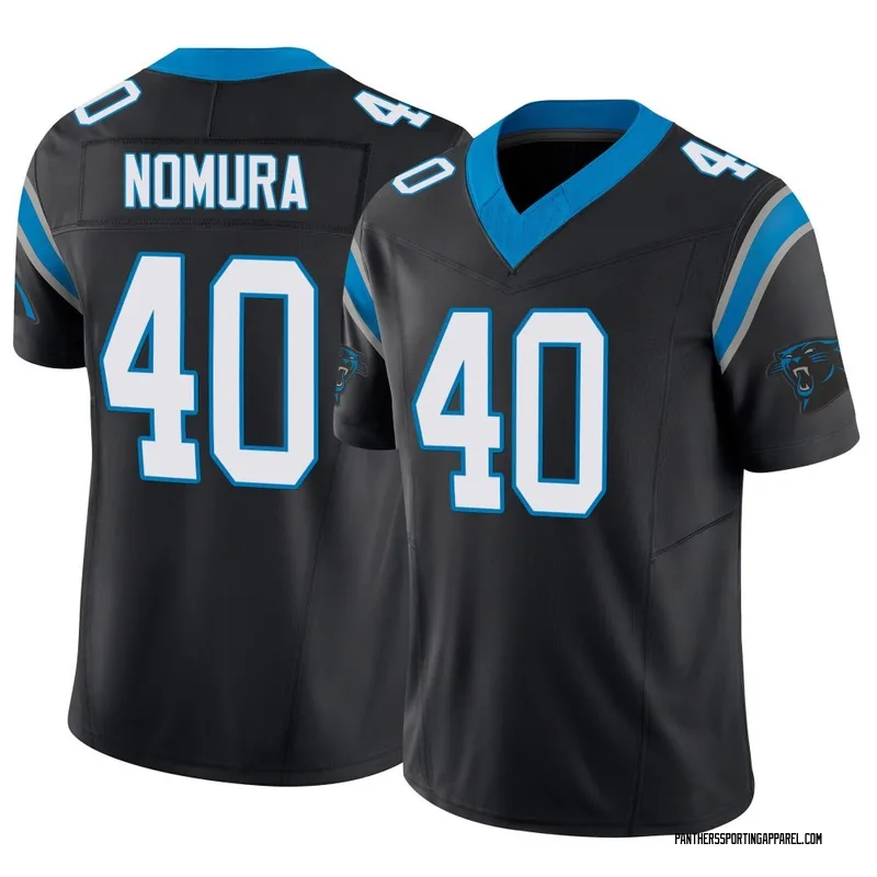 Youth Nike Carolina Panthers Tuasivi Nomura Black Vapor F.U.S.E. Jersey - Limited