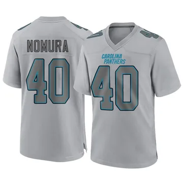 Youth Nike Carolina Panthers Tuasivi Nomura Gray Atmosphere Fashion Jersey - Game