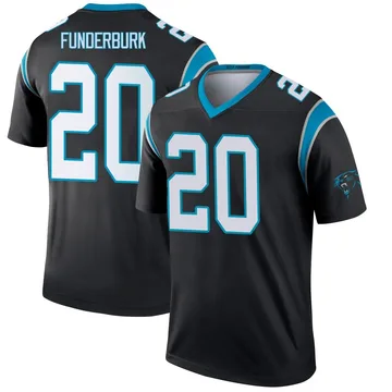 Youth Nike Carolina Panthers Tyrek Funderburk Black Jersey - Legend